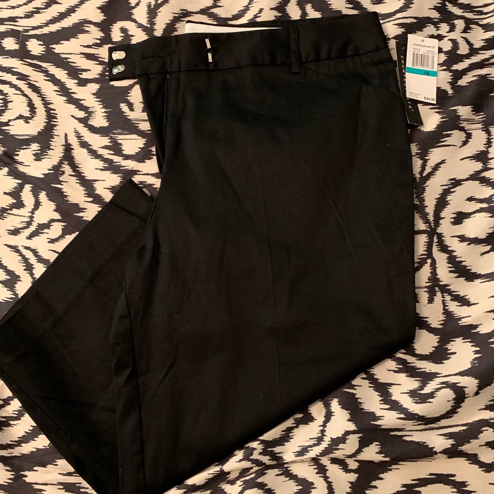 NWT Counterparts Black Capri pants